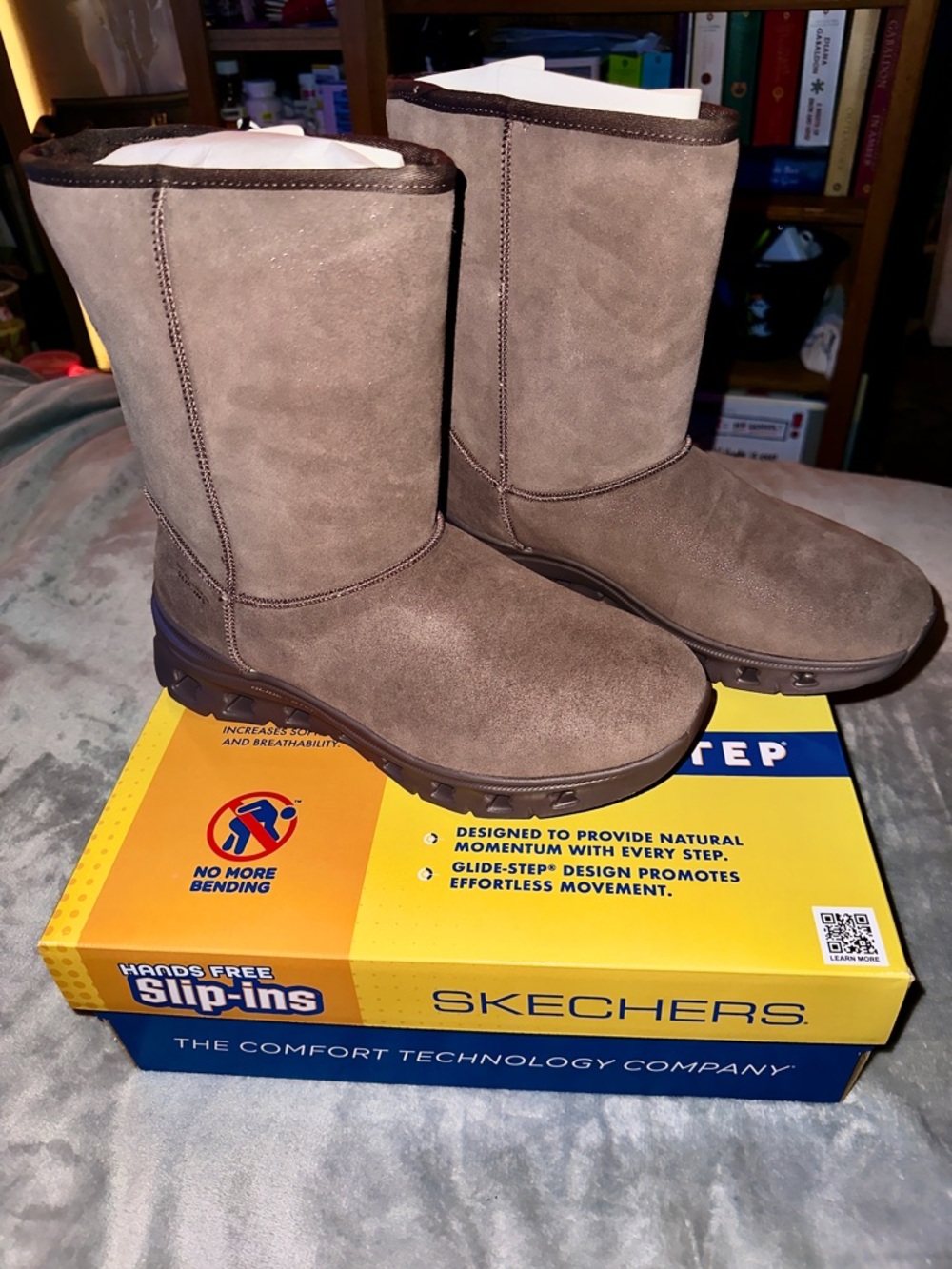Skechers NWT GlideStep Slip-In Mid-Calf Boots